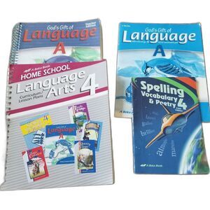 LAST CHANCE>>ABEKA God's Gift Of Language Teacher, Curriculum 4th Grade